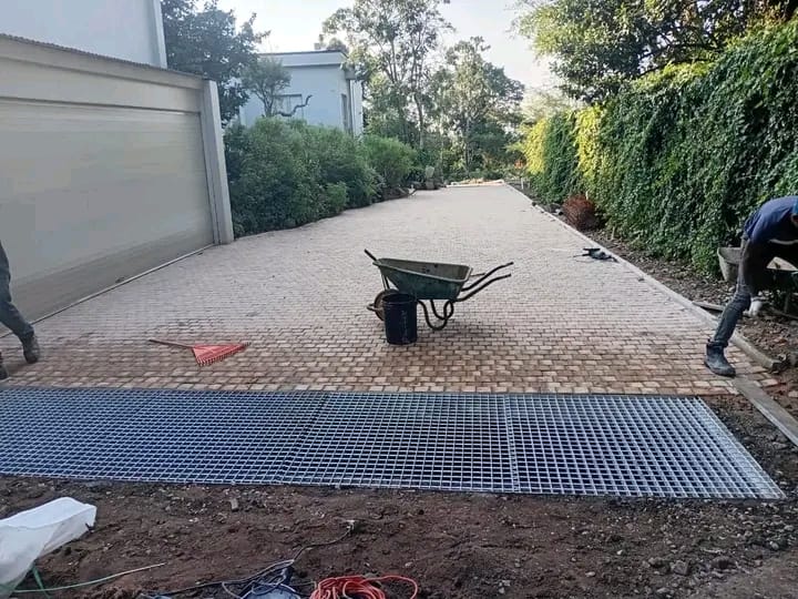 Commercial brick paving installation in Durban by Zimbra